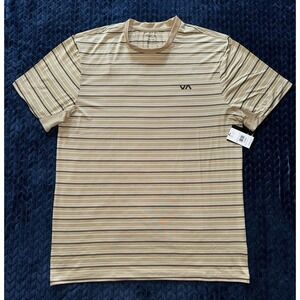 RVCA Mens Striped T-Shirt‎ Casual Everyday Top Size XL NWT